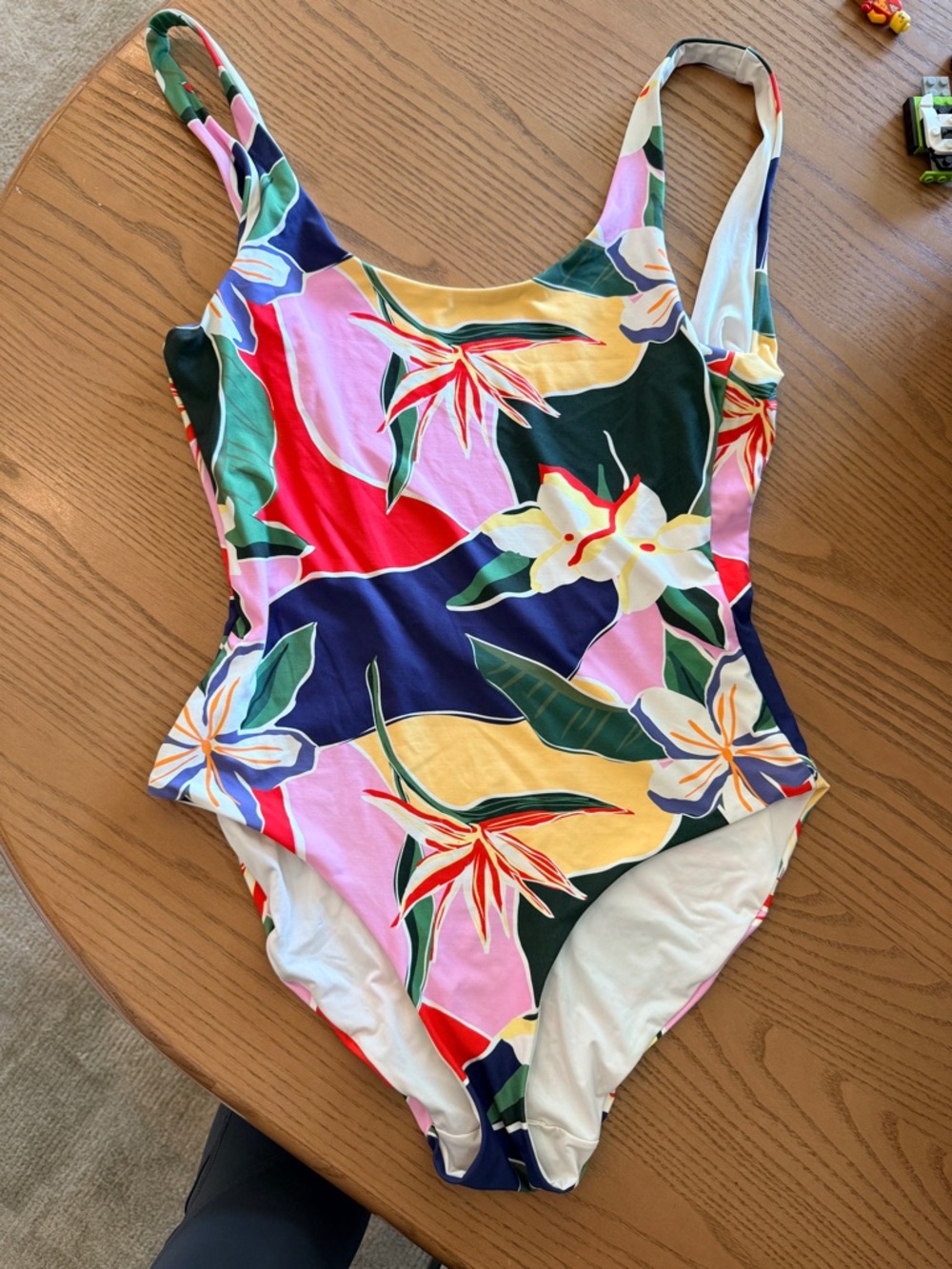 Onia Floral One-Piece Swimsuit in Pink, Yellow, Green, Navy